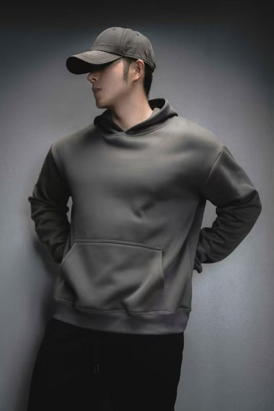 Heavy Polar Fleece Casual Exercise Training Running Hooded Sweater
