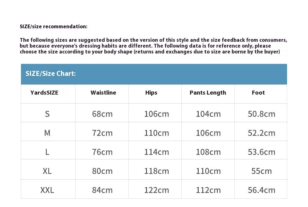 Loose Straight Trousers Retro American Men