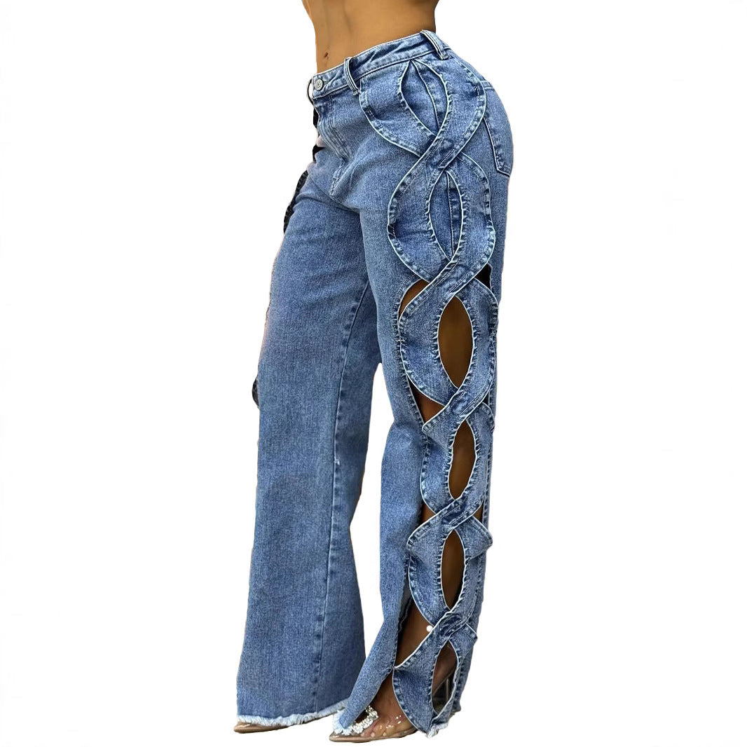 Women's Side Hollow S Line Denim