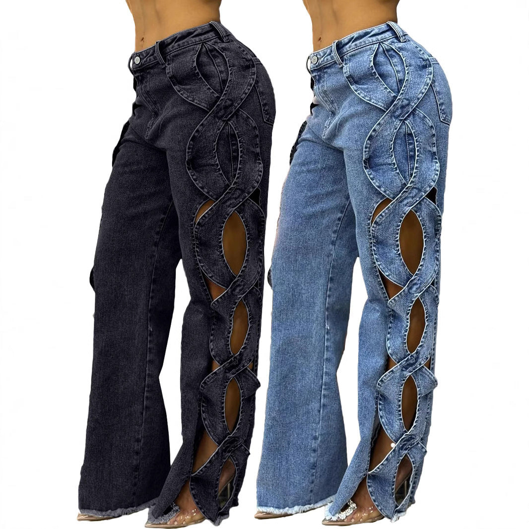 Women's Side Hollow S Line Denim