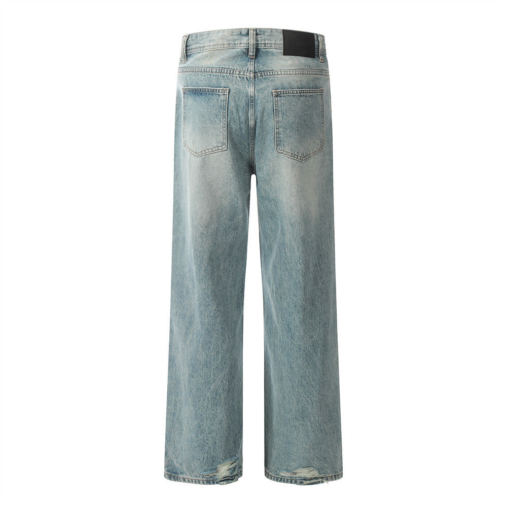 Loose Straight Trousers Retro American Men