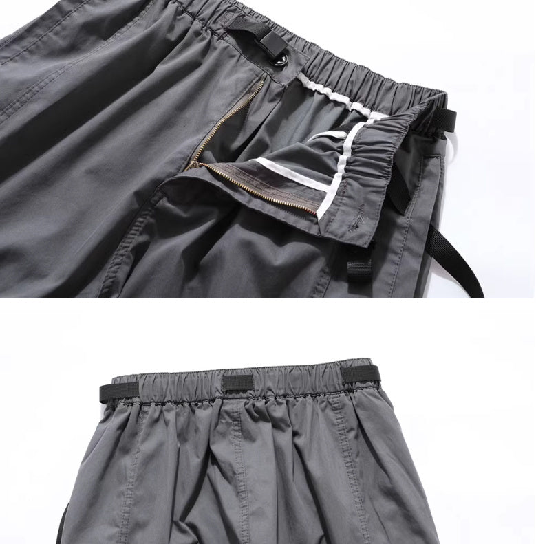 Men's Loose Multi-pocket Overalls With Belt