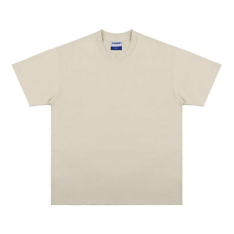Oversize Loose Cotton Solid Color T-shirt For Men And Women