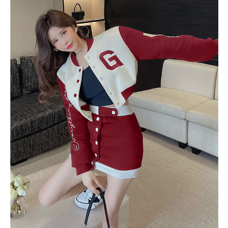 Sports Slim Spice Skirt Two Piece Set